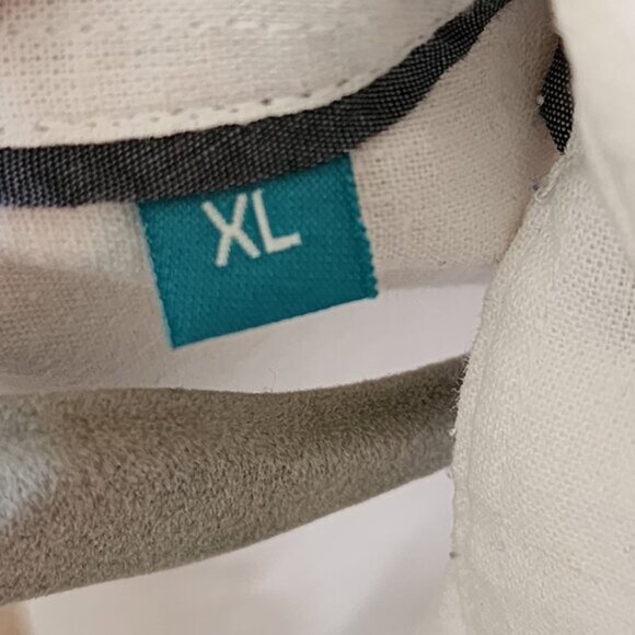 Tenth Ocean White Washable Linen Cotton Blend Shirt - Picture 5 of 6